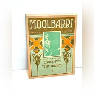 MOOLBARRI (Mulberry) 1907 EDDIE FOY Italian Dialect Piano Vintage Sheet Music